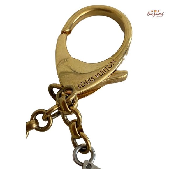 Authentic LOUIS VUITTON Goldtone Tapage Key Holder And Bag Charm - CK 0112 - Picture 2 of 12